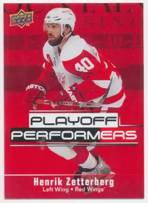 2009-10 UPPER DECK - HENRIK ZETTERBERG #PP4 PLAYOFF PERFORMERS