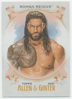 2021 Topps Heritage WWE - Roman Reigns #AG-18 Allen & Ginter