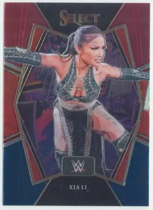 2022 Select WWE - Xia Li #154 Premier Level Red and Blue Parallel