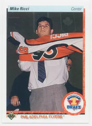 1990-91 UPPER DECK - MIKE RICCI #355 RC