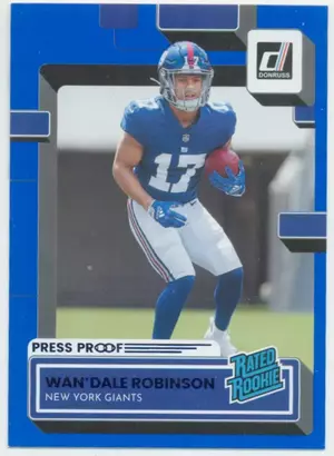 2022 Donruss - Wan'Dale Robinson #320 Press Proof Blue Parallel