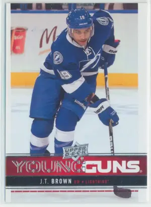 2012-13 UPPER DECK - J.T. BROWN #246 YOUNG GUNS⚠️