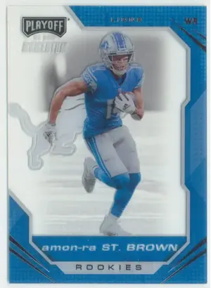 2021 Chronicles - Amon-Ra St. Brown #PMR-28 Playoff Momentum Rookies