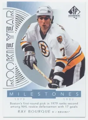 2017-18 SP AUTHENTIC - RAY BOURQUE #RYM-RB ROOKIE YEAR MILESTONES