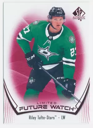 2021-22 SP AUTHENTIC - RILEY TUFTE #195 FUTURE WATCH LIMITED RED