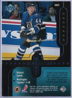 1998-99 Upper Deck Generation Next #GN23 Jaromir Jagr & Richard Zednik *