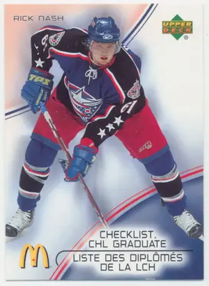2005-06 UPPER DECK McDONALD'S - RICK NASH #CG6 CHECKLIST