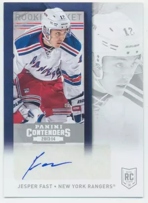 2013-14 PANINI CONTENDERS - JESPER FAST #119 ROOKIE TICKET VARIATION