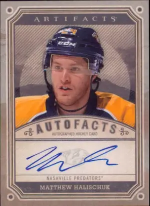 2013-14 ARTIFACTS - MATTHEW HALISCHUK #A-MH AUTOFACTS