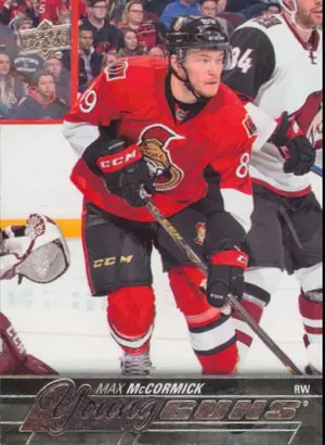 2015-16 UPPER DECK - MAX McCORMICK #476 YOUNG GUNS
