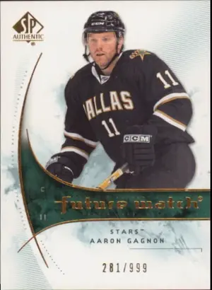 2009-10 SP AUTHENTIC - AARON GAGNON #163 FUTURE WATCH 281/999