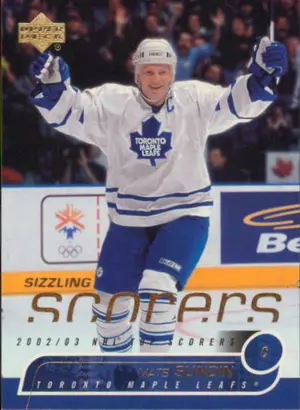 2002-03 UPPER DECK - MATS SUNDIN #SS13 SIZZLING SCORERS