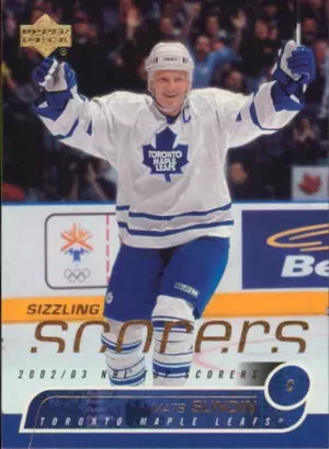 2002-03 UPPER DECK - MATS SUNDIN #SS13 SIZZLING SCORERS