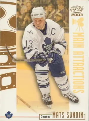 2002-03 PACIFIC - MATS SUNDIN #13 MAIN ATTRACTIONS
