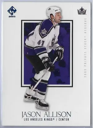 2002-03 Private Stock Reserve Blue #44 Jason Allison (149/499) *