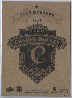 2015-16 Champ's Gold Front & Back #194 Sean Monahan