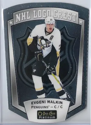 2016-17 OPC Platinum NHL Logo Crest #NHLLD-8 Evgeni Malkin