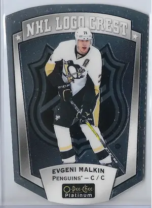 2016-17 OPC Platinum NHL Logo Crest #NHLLD-8 Evgeni Malkin