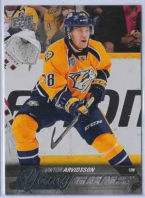 2015-16 Upper Deck #222 Viktor Arvidsson RC (Young Guns)