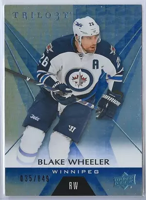 2016-17 Trilogy Rainbow Blue #43 Blake Wheeler (035/849)