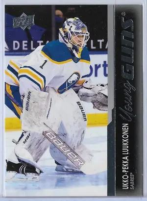 2021-22 Upper Deck #202 Ukko-Pekka Luukkonen RC (Young Guns)