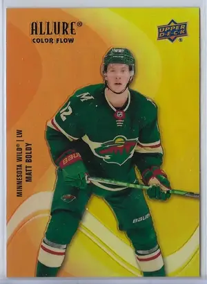 2022-23 Allure Color Flow Orange-Yellow #SF-71 Matt Boldy