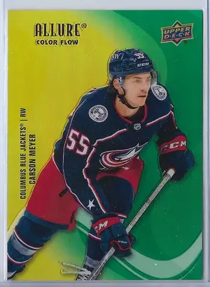 2022-23 Allure Color Flow Yellow-Green #SF-47 Carson Meyer