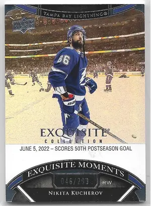 2022-23 Exquisite Collection  Moments #ECM-NK Nikita Kucherov (046/299)