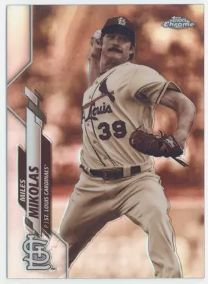 2020 Topps Chrome - Miles Mikolas #180 Sepia Refractor Parallel