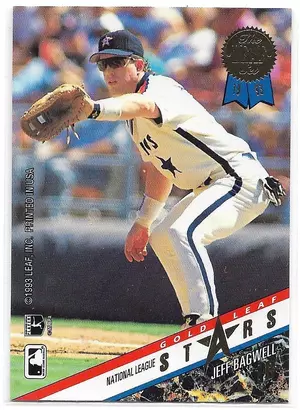 1993 Leaf Gold Leaf Stars #3 Cecil Fielder & Jeff Bagwell