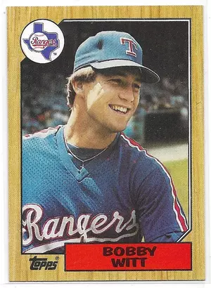 1987 Topps #415 Bobby Witt RC