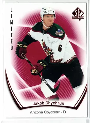 2021-22 UD SP Authentic Limited Red Jakob Chychrun