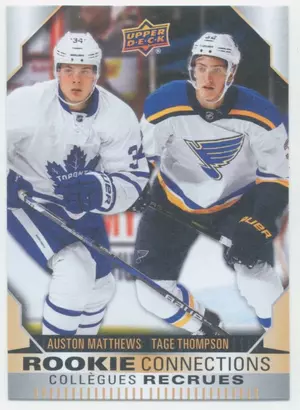 2023-24 TIM HORTONS GREATEST DUOS - AUSTON MATTHEWS/TAGE THOMPSON #RC-7 ROOKIE CONNECTIONS