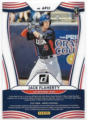 2020 Donruss American Pride Rapture #AP21 Jeff Criswell & Jack Flaherty