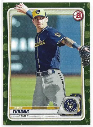 2020 Bowman Prospects Camo #BP-35 Brice Turang