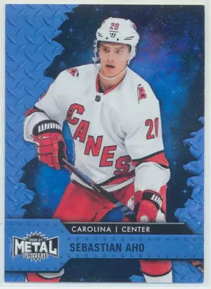 2020-21 SKYBOX METAL UNIVERSE - SEBASTIAN AHO #20 BLUE SPECTRUM