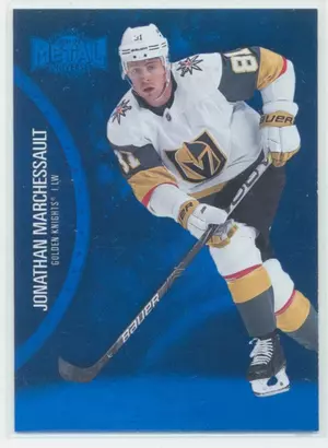 2021-22 SKYBOX METAL UNIVERSE - JONATHAN MARCHESSAULT #2 BLUE SPECTRUM