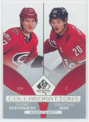 2022-23 SP AUTHENTIC - ANDREI SVECHNIKOV/SEBASTIAN AHO #C-4 COLLABORATIONS