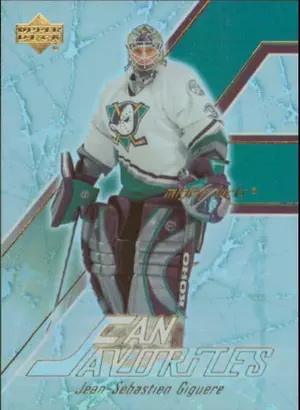 2003-04 UPPER DECK - JEAN-SEBASTIEN GIGUERE #FF10 FAN FAVORITES