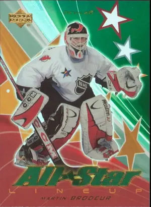 2003-04 UPPER DECK - MARTIN BRODEUR #AS5 ALL STAR LINEUP