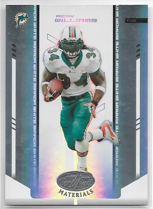 2004 Leaf Certified Materials Mirror White #66 Ricky Williams (054/150)