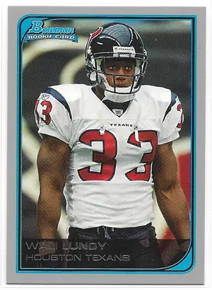 2006 Bowman #189 Wali Lundy RC