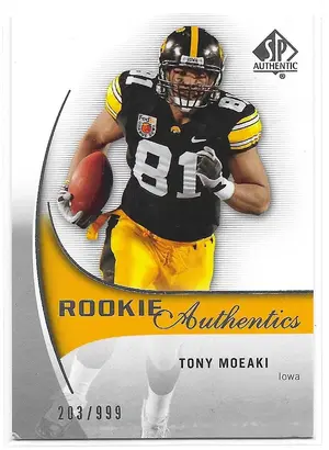 2010 SP Authentic (Rookie Authentics) #208 Tony Moeaki RC (203/999) *