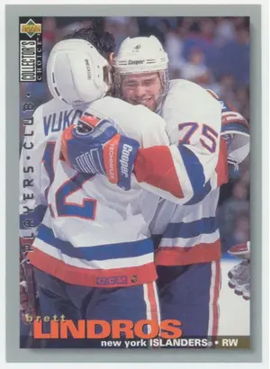 1995-96 COLLECTOR'S CHOICE - BRETT LINDROS #129 PLAYER'S CLUB
