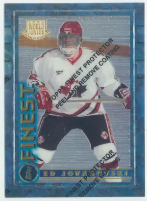 1996-97 TOPPS FINEST - ED JOVANOVSKI #149 WORLD JUNIOR CHAMPIONSHIPS RC