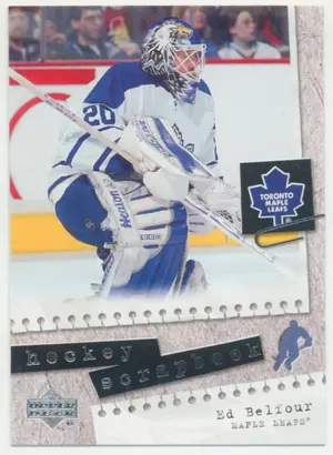 2005-06 UPPER DECK - ED BELFOUR #HS25 HOCKEY SCRAPBOOK