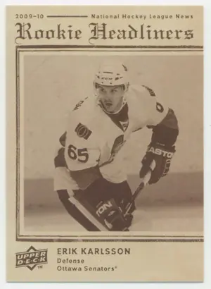 2009-10 UPPER DECK - ERIK KARLSSON #RH15 ROOKIE HEADLINERS