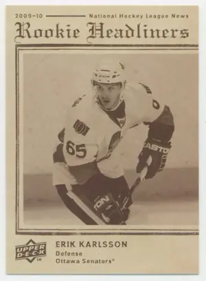 2009-10 UPPER DECK - ERIK KARLSSON #RH15 ROOKIE HEADLINERS