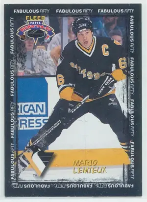 1996-97 FLEER NHL PICKS - MARIO LEMIEUX #26 FABULOUS FIFTY