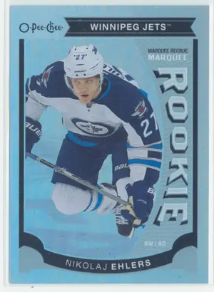 2015-16 UPPER DECK - NIKOLAJ EHLERS #U12 MARQUEE ROOKIE O-PEE-CHEE UPDATE RAINBOW FOIL